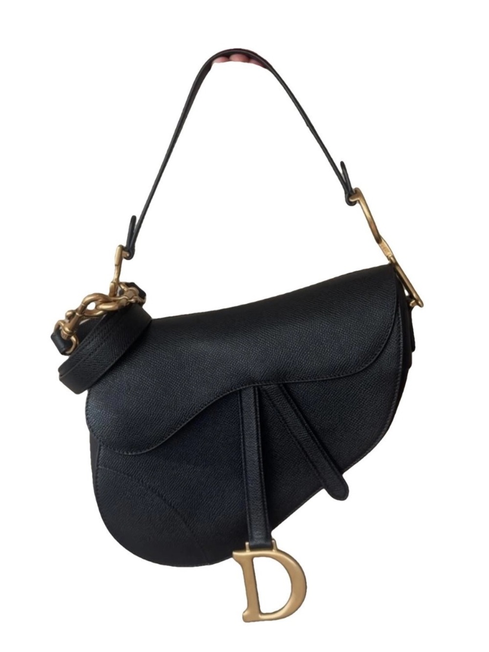 Dior Medium Black Saddle Bag - Excellent condition